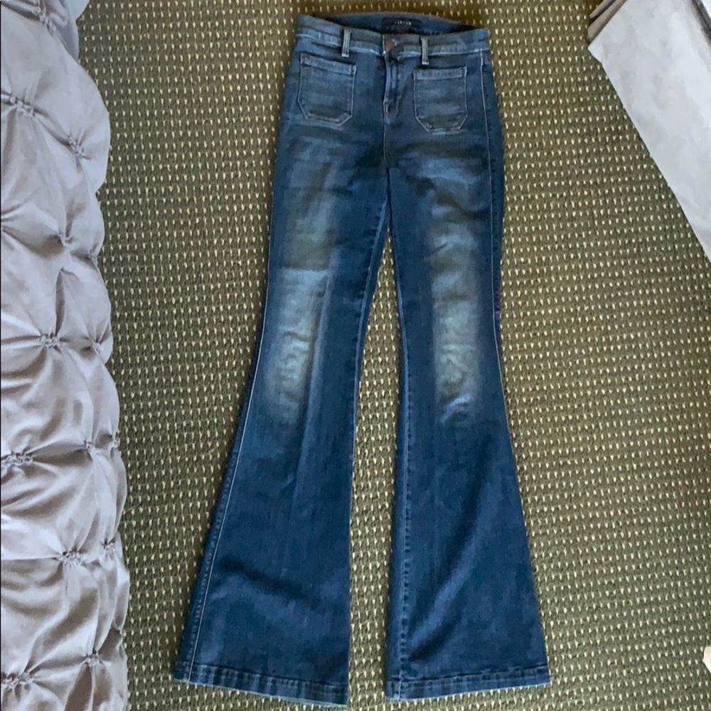 J brand flare/hell bottom jeans